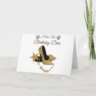 私は誕生日ディヴァ カード