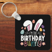 私は誕生日バニー・イースター家族のマッチング キーホルダー (正面)