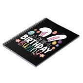 私は誕生日バニー・イースター家族のマッチング ノートブック (左側)