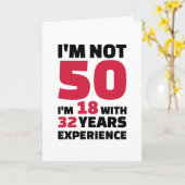 私は誕生日50年のではないです カード (黄色い花)
