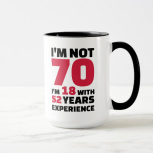 私は誕生日70年のではないです マグカップ