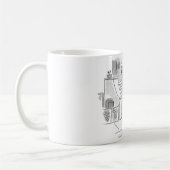 私は誘いますが、私の生命は混乱です コーヒーマグカップ (左)