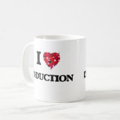 私は誘導を愛します コーヒーマグカップ (正面左)