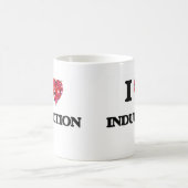 私は誘導を愛します コーヒーマグカップ (中央)