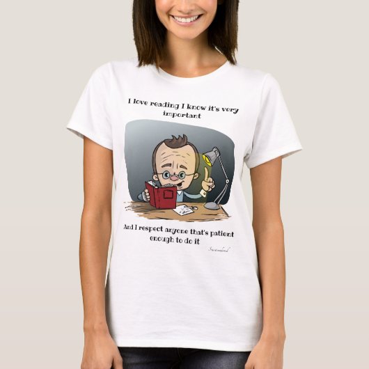 私は読それが重要だと知っている Tシャツ (正面)