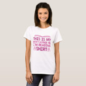 私は読だ Tシャツ (正面フル)