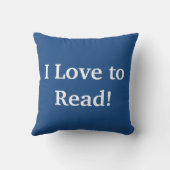 私は読むことを愛します! クッション (裏面)