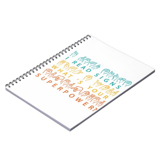 私は読シンボルや象徴あなたの超能力手話は何か ノートブック (左側)