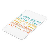 私は読シンボルや象徴あなたの超能力手話は何か マグネット (左側)