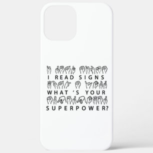 私は読シンボルや象徴あなたの超能力手話は何か iPhone 12 PRO MAX ケース