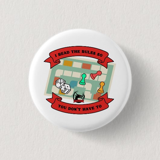 私は読ルール… 缶バッジ (正面)