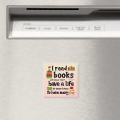 私は読多くの人生を送るので本を書く マグネット (インサイチュ (食洗機))