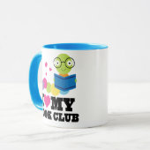 私は読書会のマグ読が大好き マグカップ (正面左)