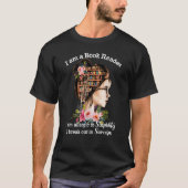 私は読書家で頭アレルギーだ Tシャツ (正面)