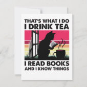 私は読本を書いて知っている ノートカード (裏面)