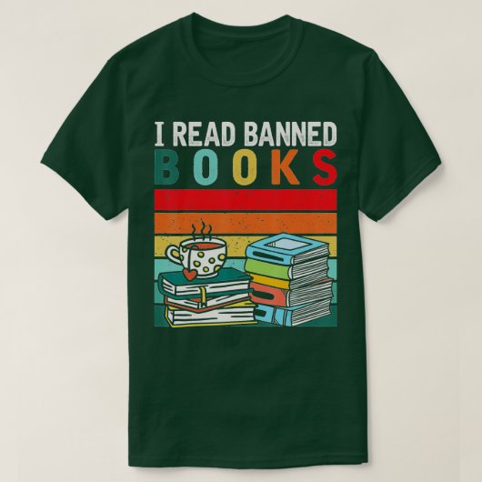 私は読本を禁止した,読み手,ブックワーム – 5 Tシャツ (デザイン正面)