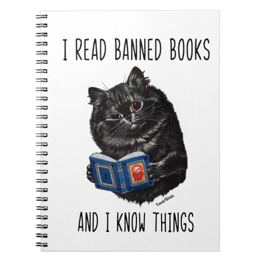 私は読本を禁止し、私はルイ・ワインのことを知っている ノートブック (正面)