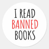 私は読本引用文を禁止おもしろいした ラウンドシール (正面)