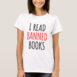 私は読本引用文を禁止おもしろいした Tシャツ