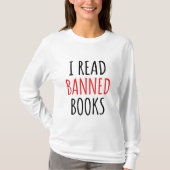 私は読本引用文を禁止おもしろいした Tシャツ (正面)