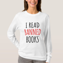私は読本引用文を禁止おもしろいした Tシャツ