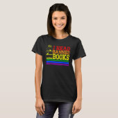 私は読本読図書館を禁止した Tシャツ (正面フル)