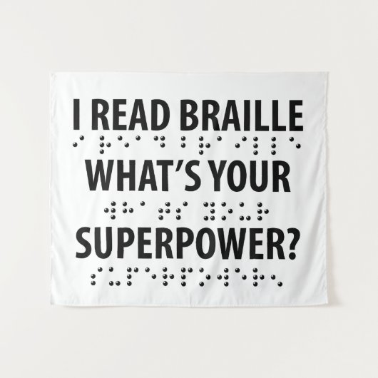 私は読点字あなたの超大国 タペストリー (正面(横))