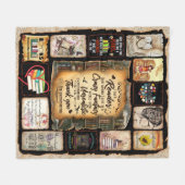 私は読者で、つまり私はファンタジーに住んでいるの熱狂するです フリースブランケット (正面(横))