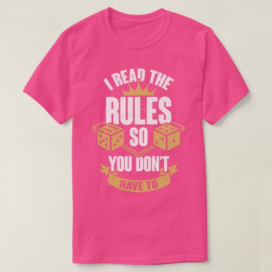 私は読規則を守る必要がないように Tシャツ (デザイン正面)