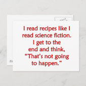 私は読SFの読レシピ... ポストカード (正面/裏面)