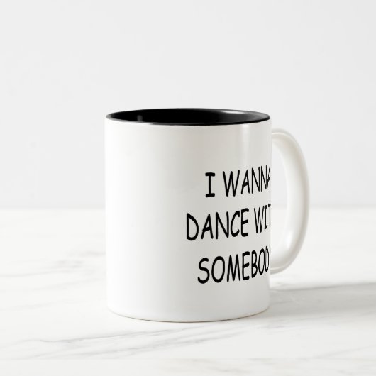 私は誰かと黒を踊りたいと思います ツートーンマグカップ (正面右)