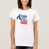 私は誰かについてまれな脱毛症Areataを気にします Tシャツ (正面)