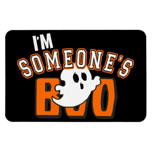 私は誰かのブー幽霊ハロウィンマグネット マグネット (横)