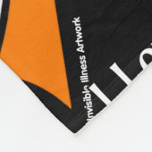 私は誰かを愛している…ハート/リボン…CRPSフリースブランケ フリースブランケット (角)