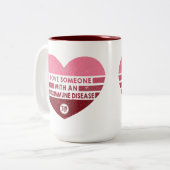 私は誰かを愛する[自己免疫] ツートーンマグカップ (正面左)