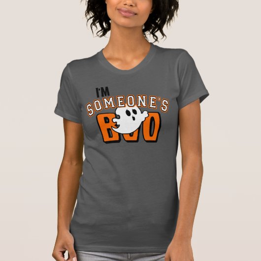 私は誰かブーイングの幽霊ハロウィンです Tシャツ (正面)