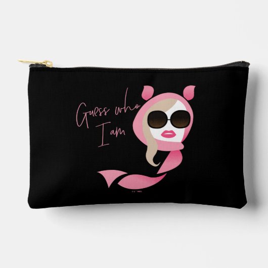 私は誰か推測 – 白い蓮 アクセサリーポーチ (正面)