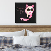 私は誰か推測 – 白い蓮 キャンバスプリント (インサイチュ (寝室))