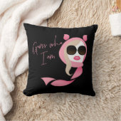 私は誰か推測 – 白い蓮 クッション (ブランケット)