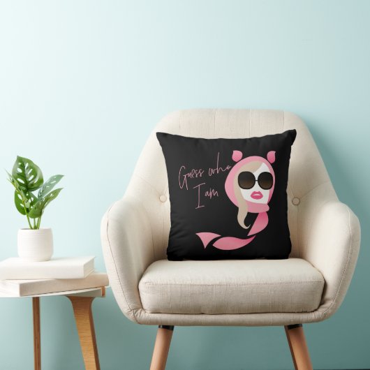 私は誰か推測 – 白い蓮 クッション (椅子)