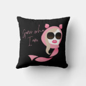 私は誰か推測 – 白い蓮 クッション (裏面)