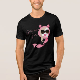 私は誰か推測 – 白い蓮 トライブレンドTシャツ