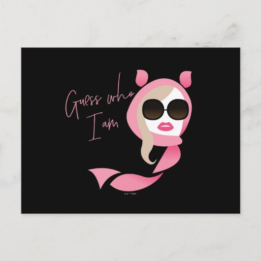 私は誰か推測 – 白い蓮 ポストカード (正面)