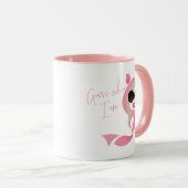 私は誰か推測 – 白い蓮 マグカップ (正面右)