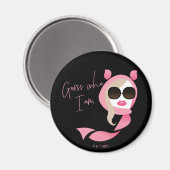 私は誰か推測 – 白い蓮 マグネット (正面/裏面)