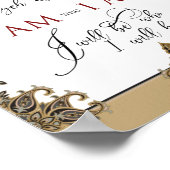 私は誰か私はEhyeh Asher Ehyeh Hebrew Exodus 3 ポスター (角)