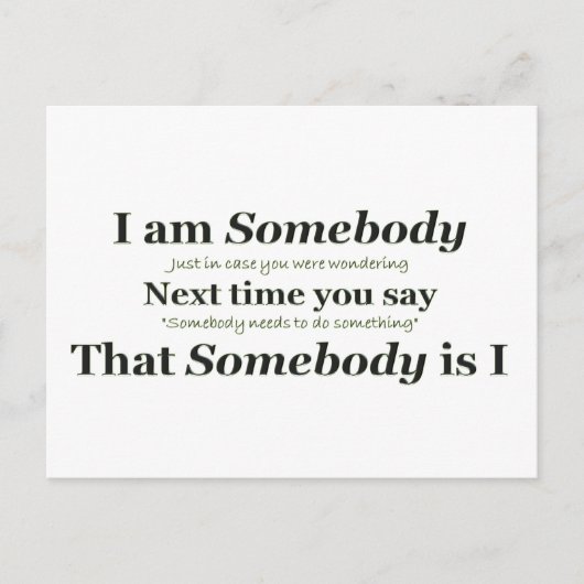 私は誰か ポストカード (正面)