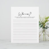 私は誰がブライダルシャワーモダンゲーム (スタンド正面)