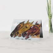 私は誰が勝つ気にか分からなパーソナライズされたい カード (正面)