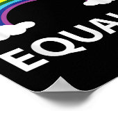 私は誰もが同様にLgbtqプライド月旗ライ嫌い ポスター (角)
